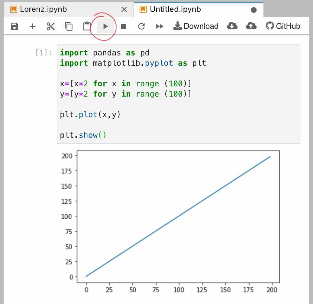 Jupyter notebook with code and example